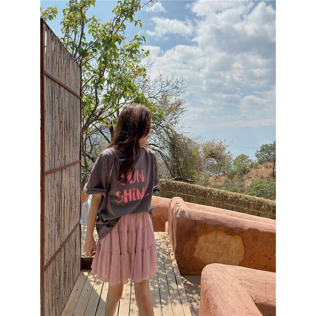 Áo Thun Cotton Tinh Khiết Ngắn Tay Phong Cách Mới Mùa Hè 62792