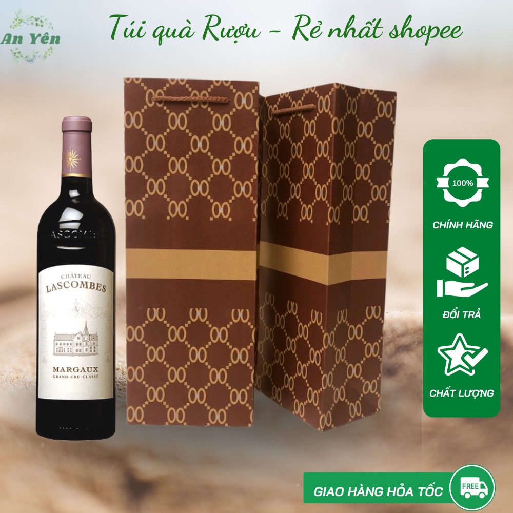 Túi đựng rượu, túi giấy đựng chai rượu vang