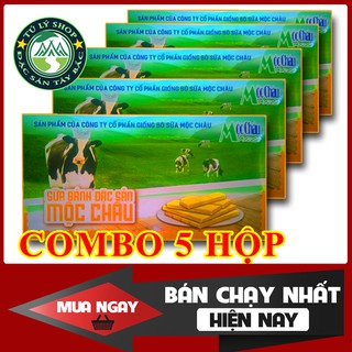 Combo 5 hộp Bánh sữa vàng Mộc Châu 200g