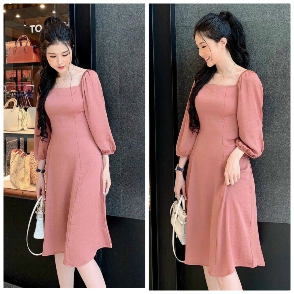 Đầm Xòe Dạo Phố Cổ U Thiết Kế Thanh Lịch Xinh Xinh BY7030