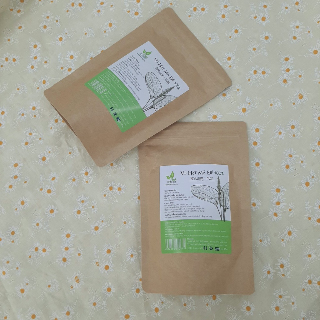 Vỏ hạt mã đề Viet Healthy 150g - Vỏ hạt mã đề Viethealthy giàu chất xơ, hỗ trợ thải độc, làm sạch đường tiêu hóa