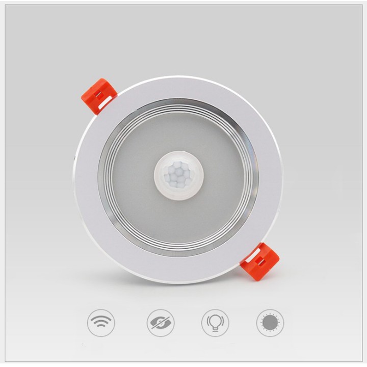 Đèn cảm biến hồng ngoại âm trần Downlight D90/7W/220V