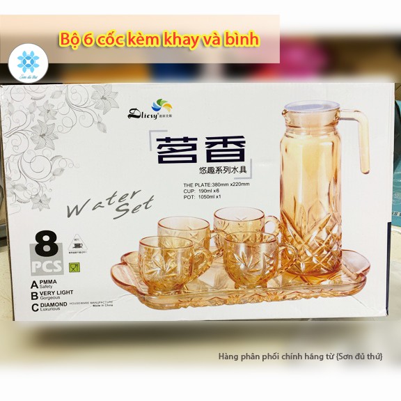 bộ bình nước thủy tinh