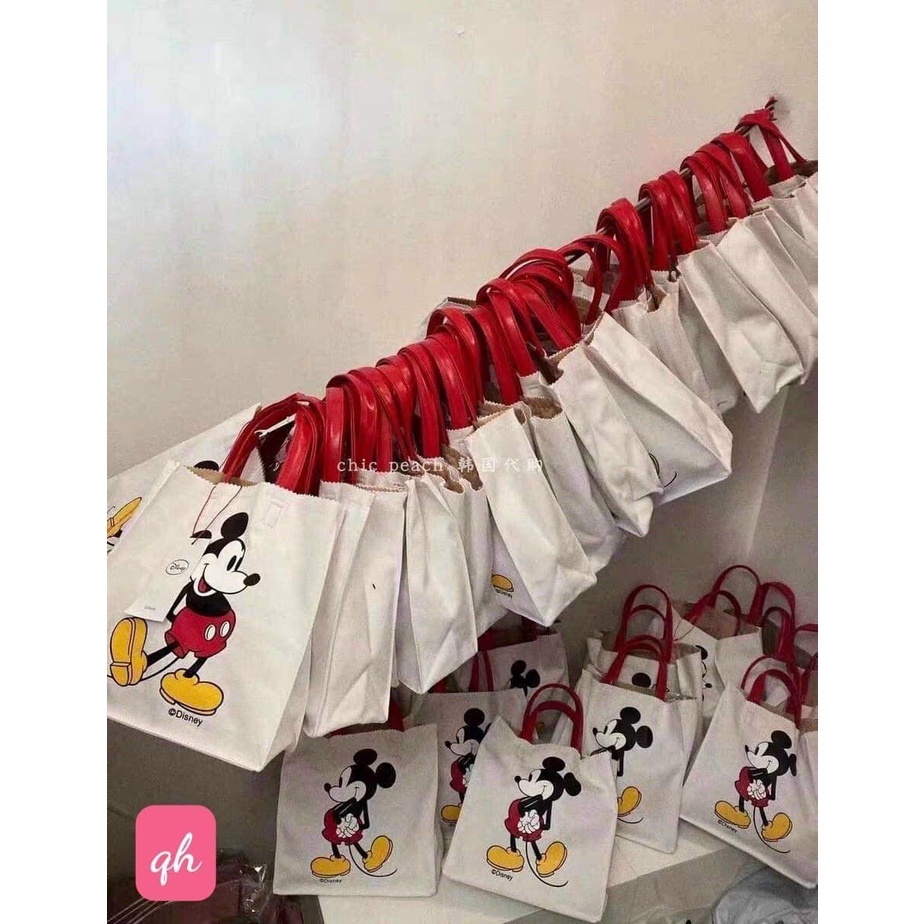 TÚI làn Mickey trắng quai đỏ,FREESHIP,chỉ 45k