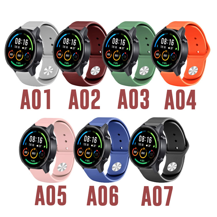 Dây đeo đồng hồ thay thế bằng silicone màu trơn thích hợp cho Xiaomi Mi Watch
