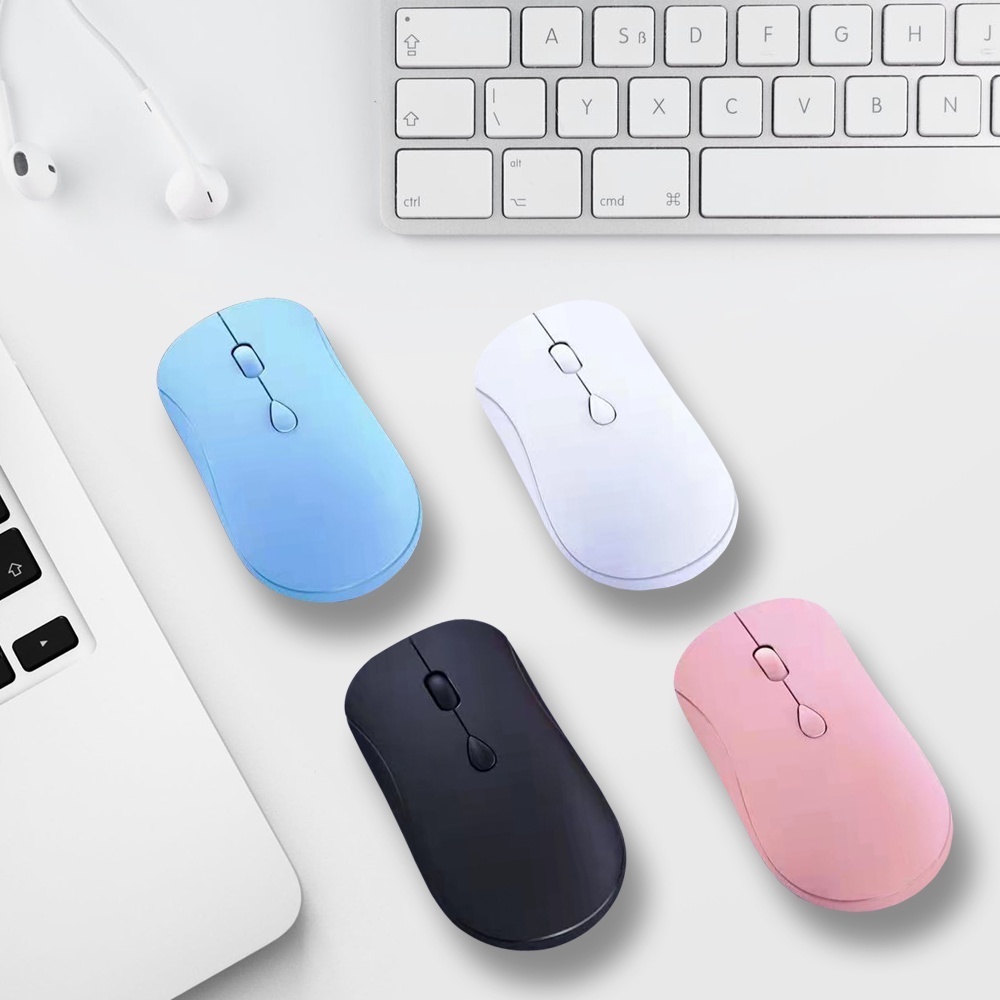 Chuột không dây Bluetooth 5.2 2.4G 1600DPI Sạc USB