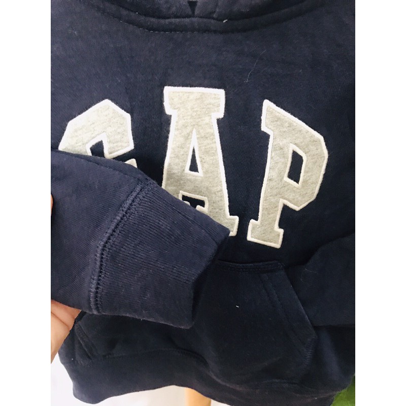 Áo khoác Trẻ Em Nỉ Hoodie Màu Xanh Đen Hiệu Gap