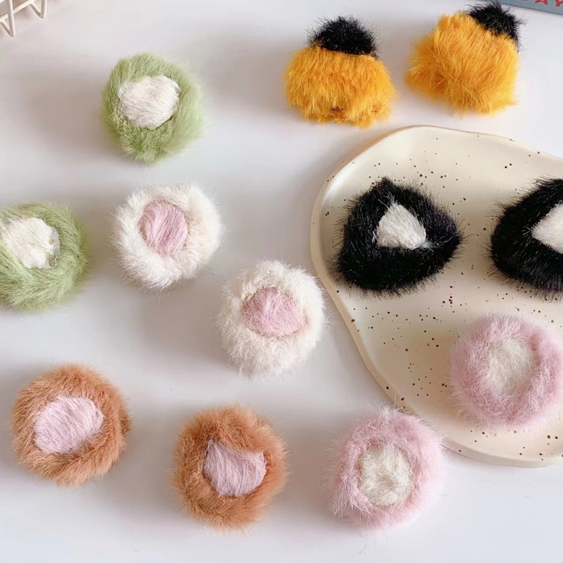 Kẹp Tóc Tai Mèo Bằng Lông Nhung Dễ Thương Xinh Xắn