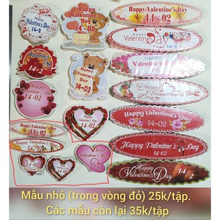 Banner, Chữ (thiệp) chúc mừng valentine 14/2