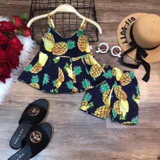 Combo sỉ bộ thô 2 dây cho bé gái