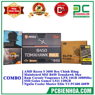 Combo máy tính Viper AMD ( 3600/B450/16G/120G/500W)