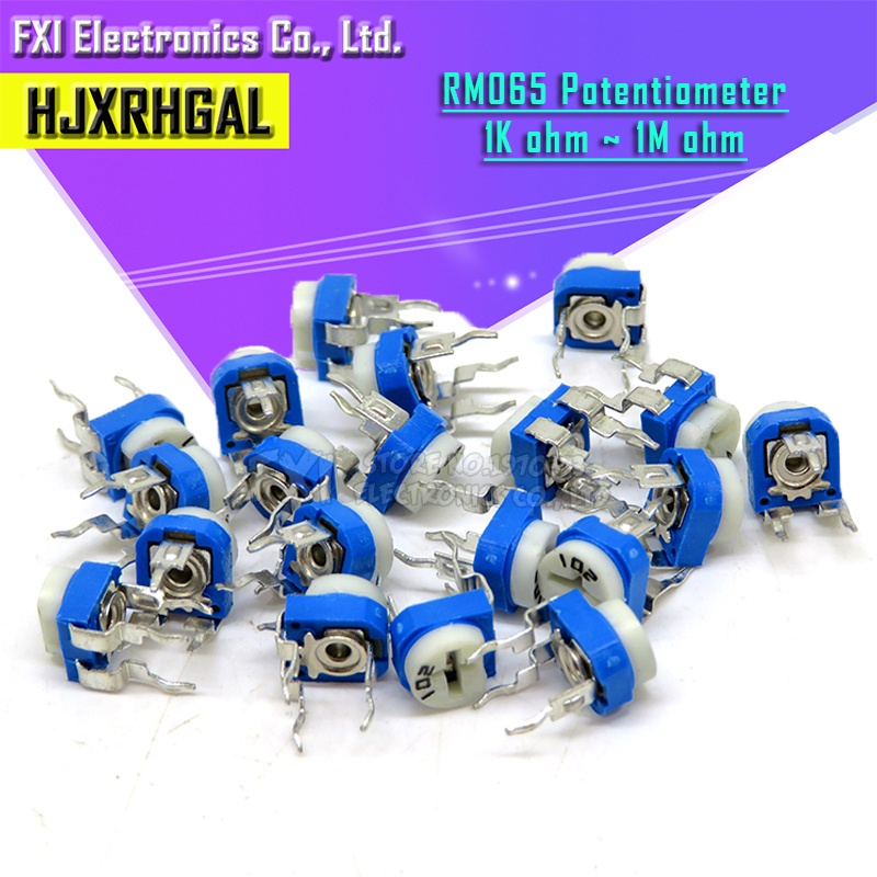 Bộ 20 Điện Trở RM065 RM-065 100 200 500 1K 2K 5K 10K 20K 50K 100K 200K 500K 1M ohm Chuyên Dụng