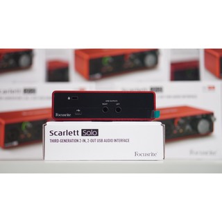 Sound Thu Âm Focusrite Scarlett Solo USB Audio Interface Gen 3