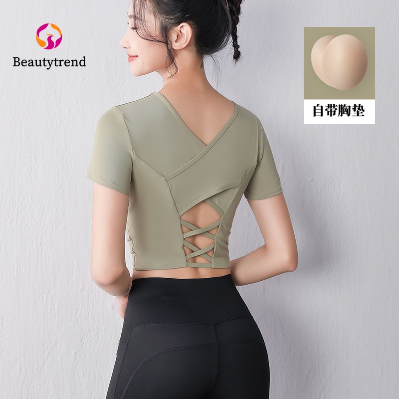 Áo tập yoga có đệm ngực thời trang cho nữ