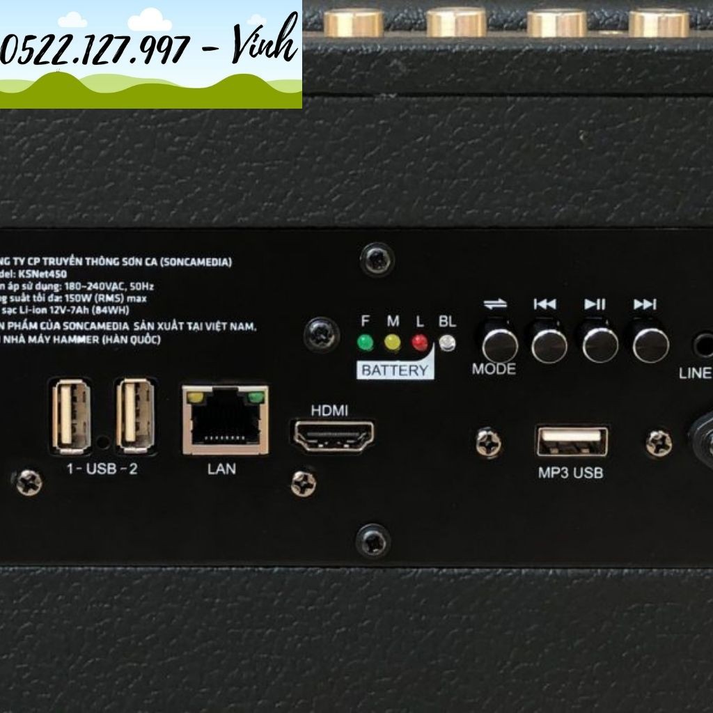 Loa Karaoke di động ACNOS KBEATBOX KSNET450 - Chính hãng - Gia Khang Shop