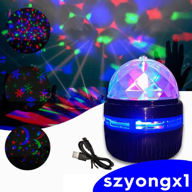 Đèn LED chiếu hình mặt trăng/ngôi sao xoay được trang trí nhà cửa