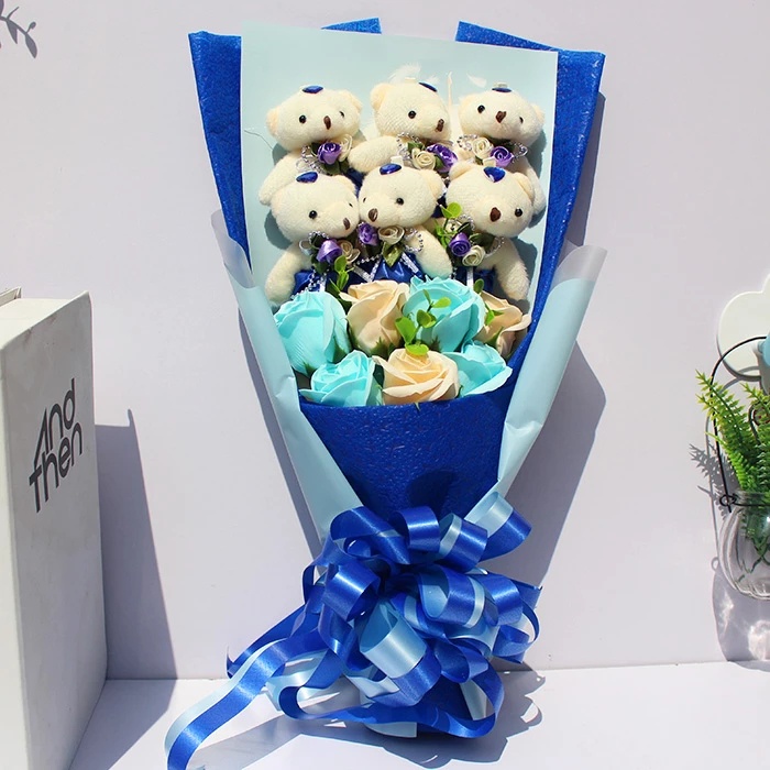 Set 10 Gấu Bông Teddy Dễ Thương Dùng Làm Quà Tặng