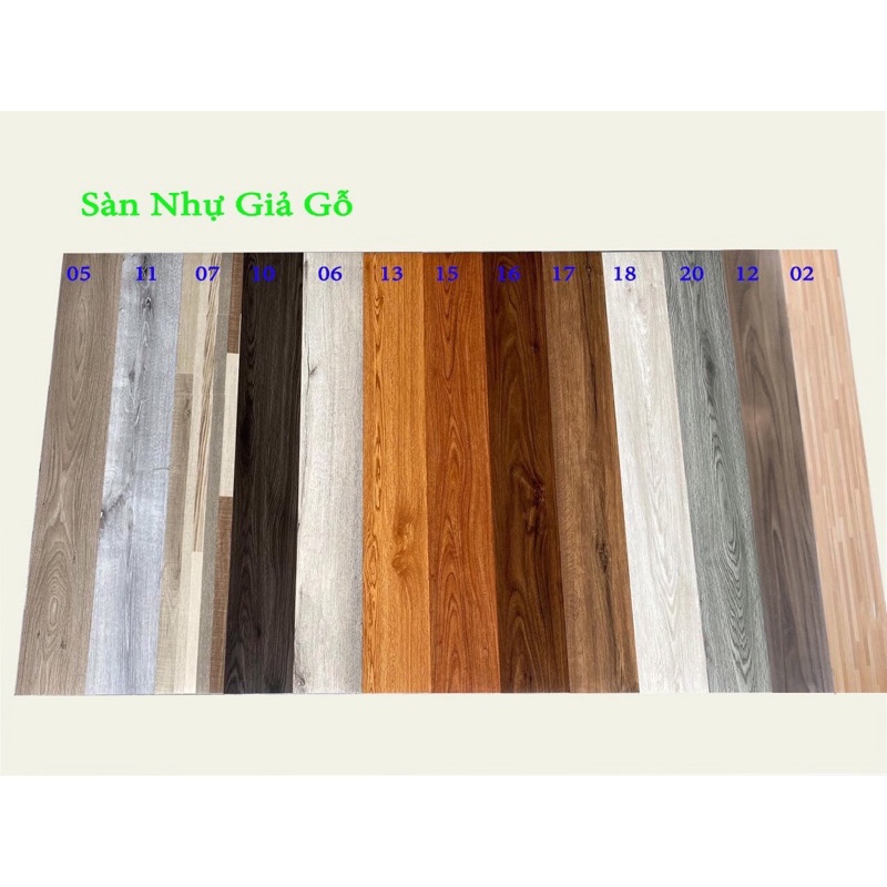 1 MÉT VUÔNG 7 TẤM - Sàn Nhựa Giả Gỗ - Tự Dán Sẵn Keo