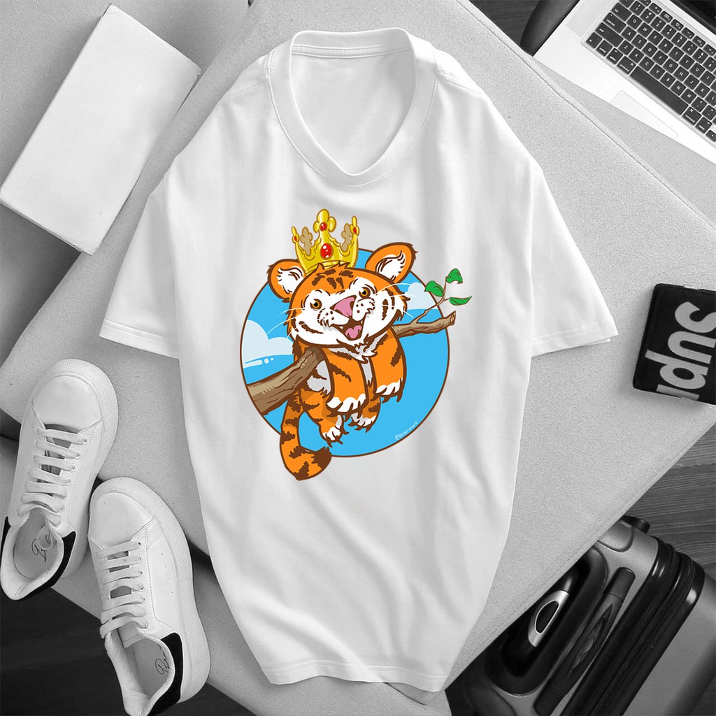 ÁO PHÔNG BÉ TRAI IN HÌNH HỔ CON LION KING COOL NGẦU CHẤT LIỆU VẢI THOÁNG MÁT CHO BA MẸ VÀ BÉ - 437