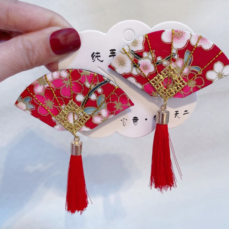 Kẹp Tóc Hình Quạt Chống Trượt Phong Cách Nhật Bản