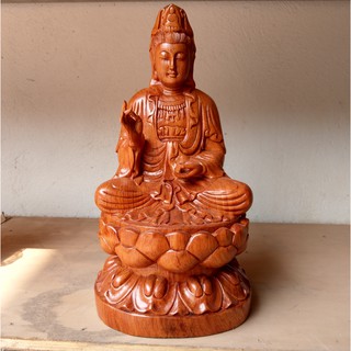 Phật Bà Quan Âm - Quan Âm Bồ Tát - Gỗ Hương - Cao 30cm