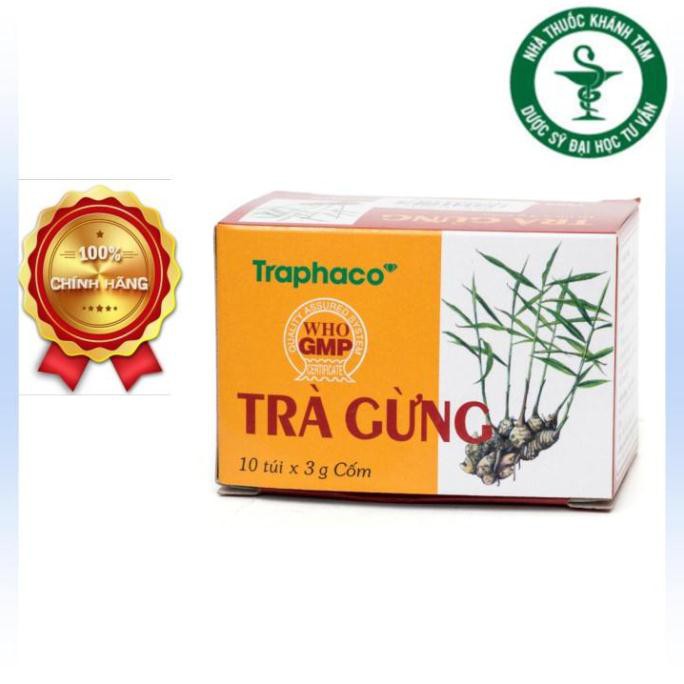 ! ! Trà gừng Traphaco (Hộp 10 túi) - Trapharco