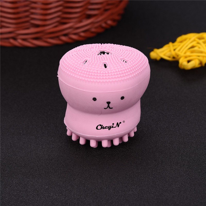 [Mã FMCGMALL - 8% đơn 250K] Dụng cụ rửa mặt CkeyiN thiết kế hình bạch tuộc hoạt hình đáng yêu tiện lợi | BigBuy360 - bigbuy360.vn