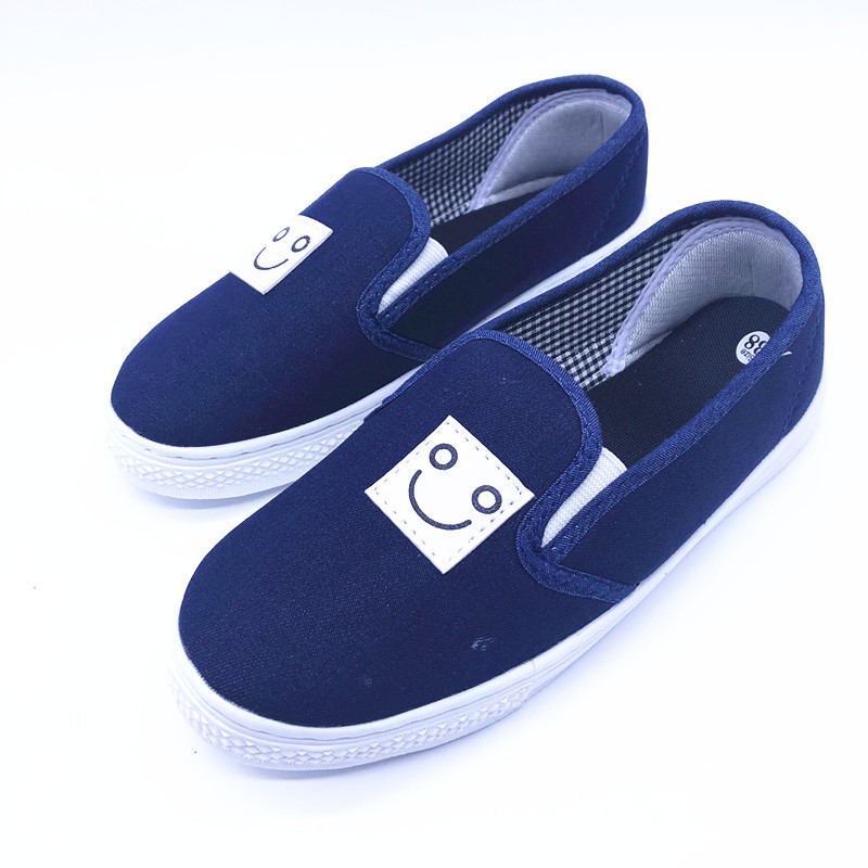 Giày slip on mặt cười jean đậm VV89 | WebRaoVat - webraovat.net.vn