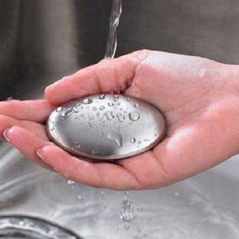 Xà phòng rửa tay bằng thép không ghỉ viên khử mùi tanh cá tôm hành tỏi xà phòng inox viên inox khử mùi tanh