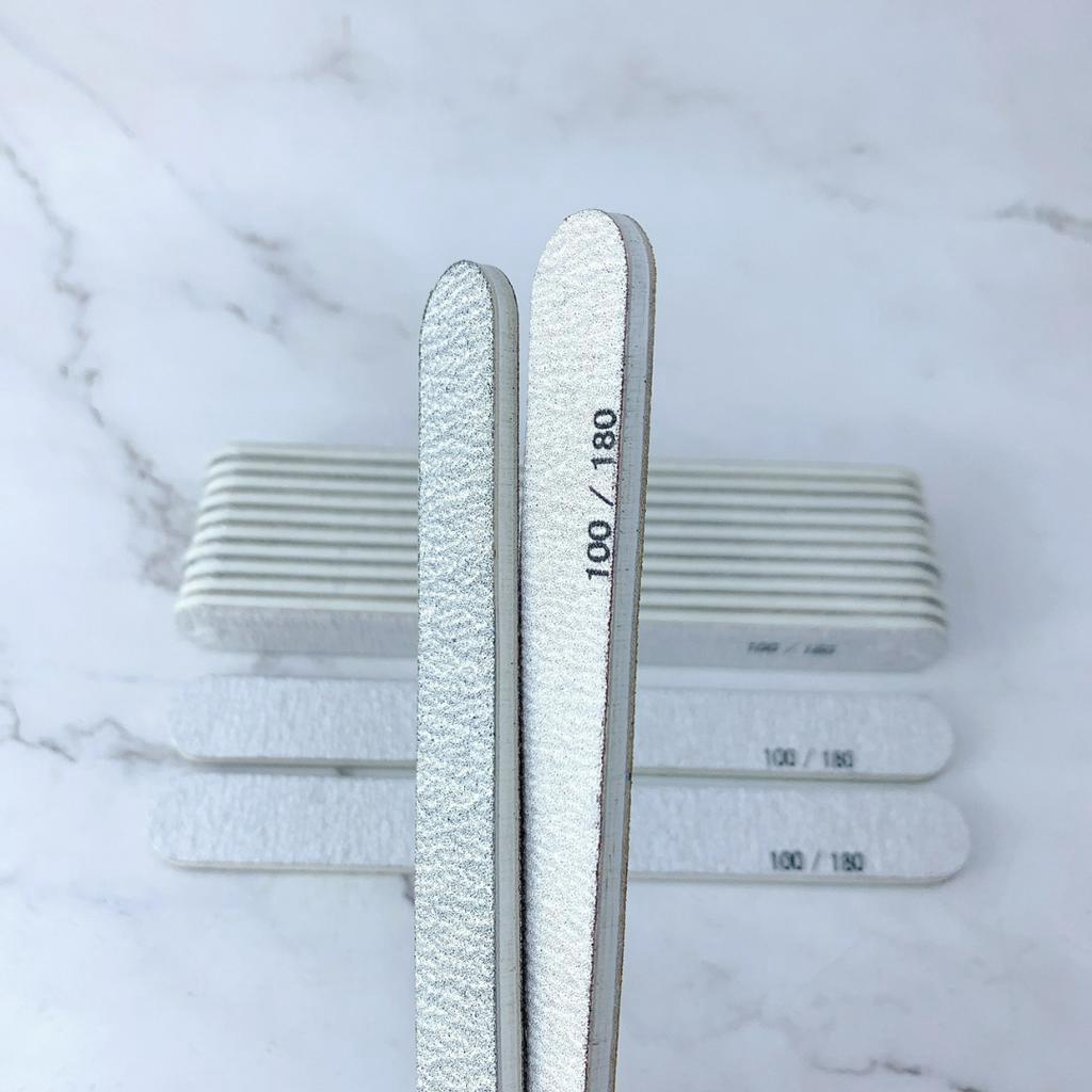 Dũa Móng Tay Thật Độ Nhám 100-180 - Dũa Dày Nhám Xám Dũa Phá Gel