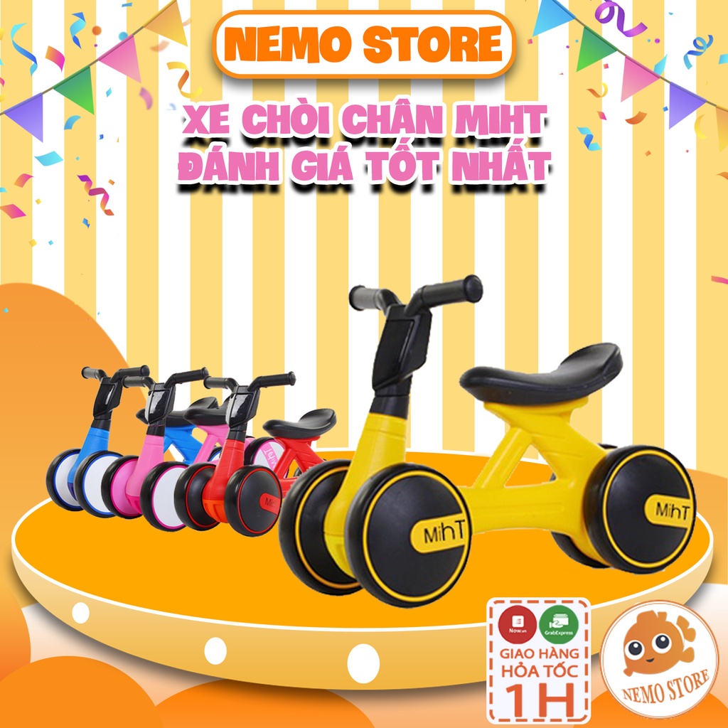 [Mã 11LSSALE giảm 100% đơn 50k] Xe chòi chân cho bé 1 2 tuổi thăng bằng có nhạc đèn Nemo Store