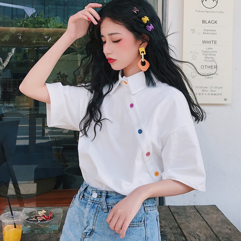 Áo thun polo tay ngắn kiểu dáng độc đáo | BigBuy360 - bigbuy360.vn