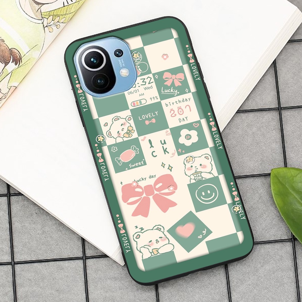 Ốp lưng Xiaomi MI 11 / MI 11 LITE in hình cao cấp mẫu kẻ caro,mikenbe@r siêu hot