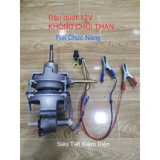 Quạt B3 kẹp Ắcquy 12V Không Chổi Than + Kèm mạch điều tốc