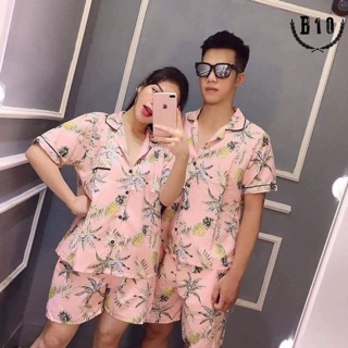 Combo 2 bộ đồ bộ ngủ mặc nhà cute nam nữ mặc thoải mái