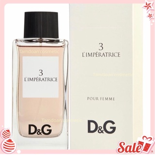 Nước hoa mẫu thử nữ d&g 3 10ml