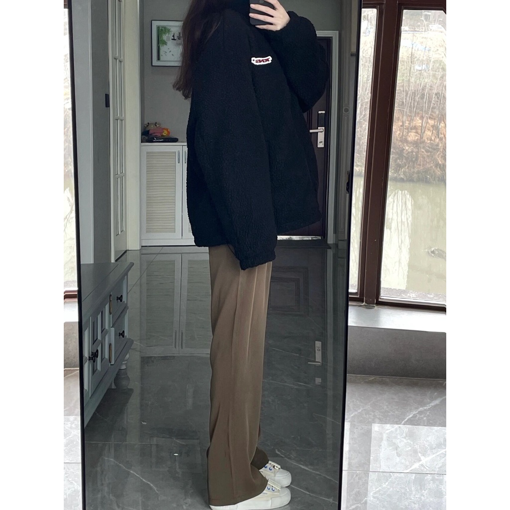 Quần Dài Nữ Ống Rộng Lưng Cao Thời Trang Hàn Quốc
