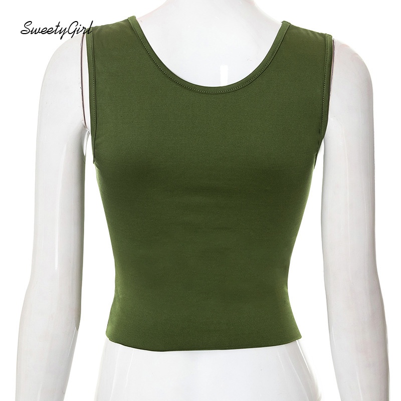 Áo Tank Top Hai Dây Màu Trơn 2022 Thời Trang Gợi Cảm Cho Nữ