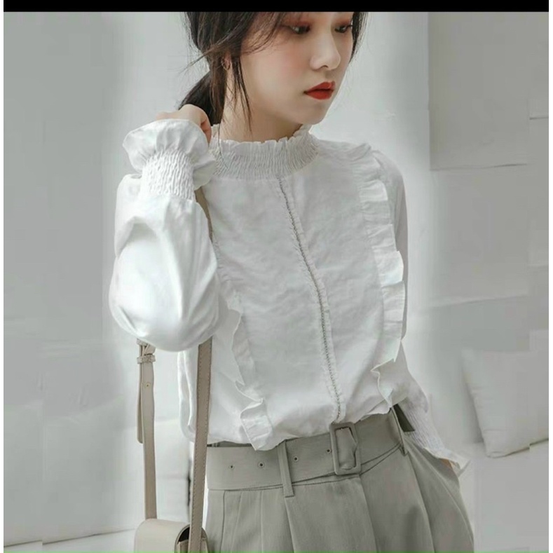 Sơ mi kim tuyến trắng bigsize ngực 120cm trẻ trung thanh lịch | BigBuy360 - bigbuy360.vn