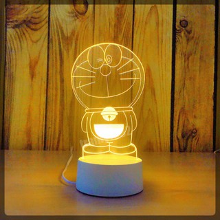 Đèn ngủ 3d DOREMON,, đèn trang trí, quà tặng sinh nhật độc đáo