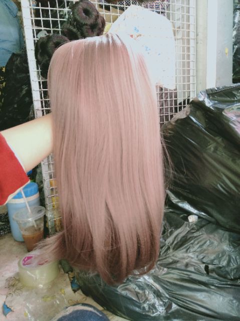 Tóc giả hồng khói