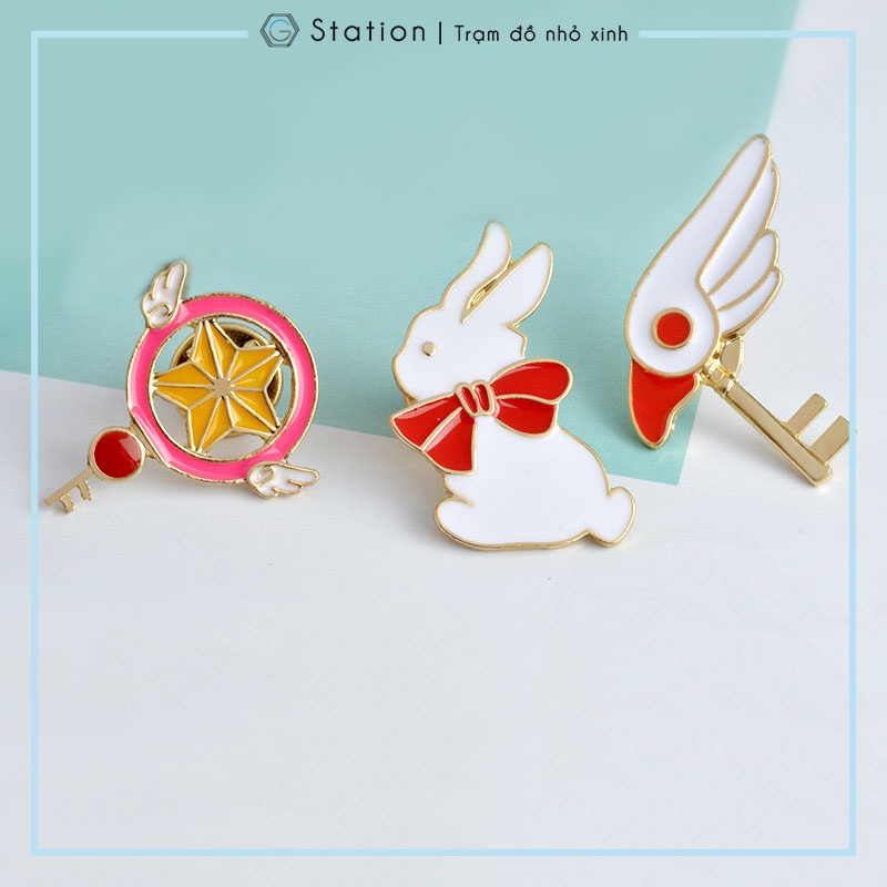 Pin cài áo quyền trượng/ ngôi sao Cardcaptor Sakura - GC236