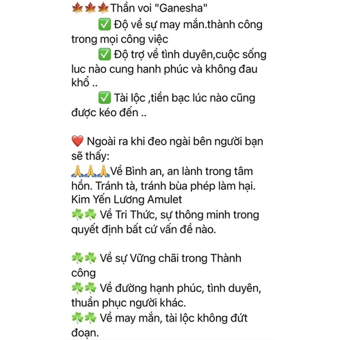 🎀 Mặt Dây Chuyền Th.ầ.n Voi Thái Lan 🎀