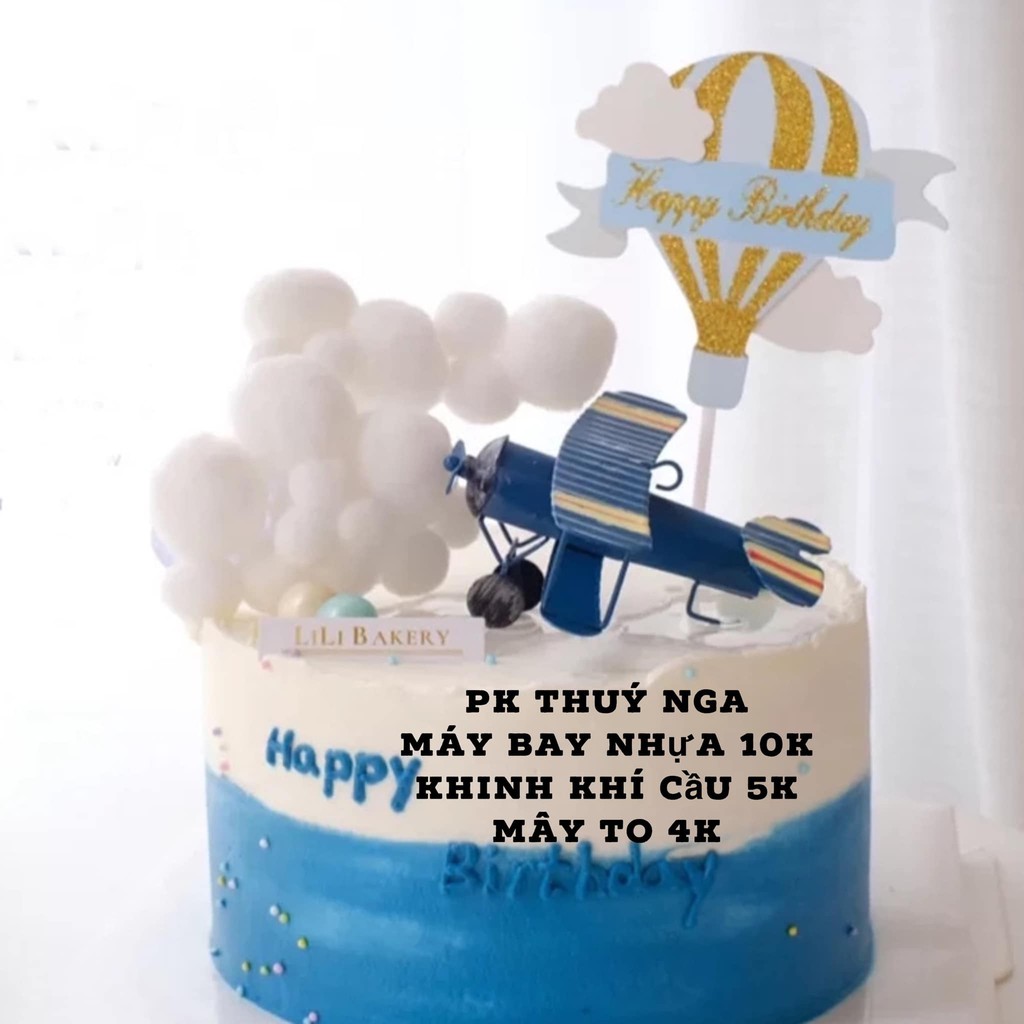 5 Máy bay nhựa trang trí bánh kem