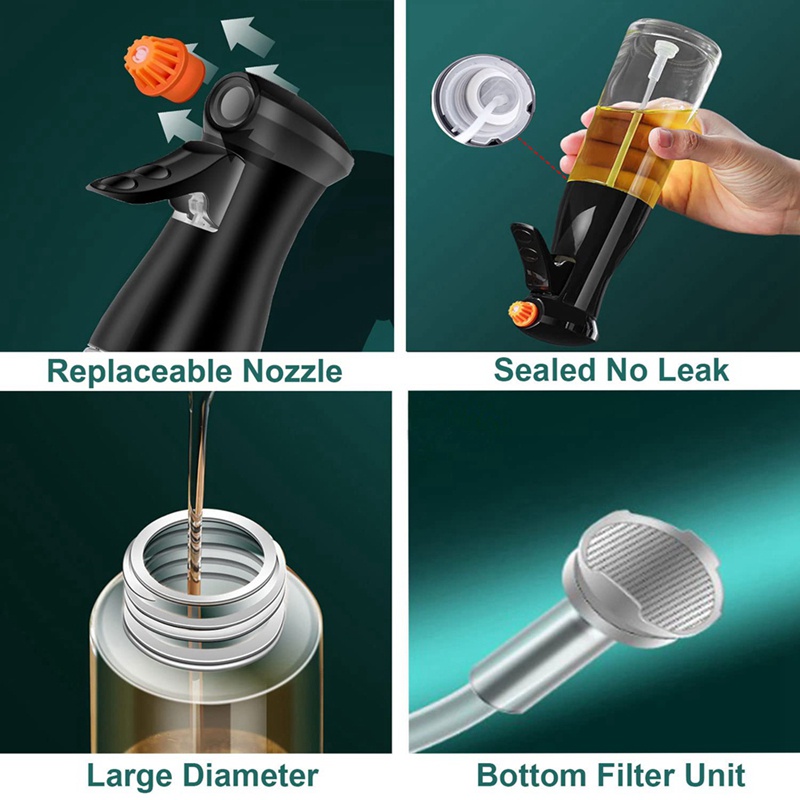 Bình Xịt Dầu Olive / Nước Sốt Thủy Tinh Cấp Thực Phẩm Dùng Khi Nấu Ăn / Nướng BBQ