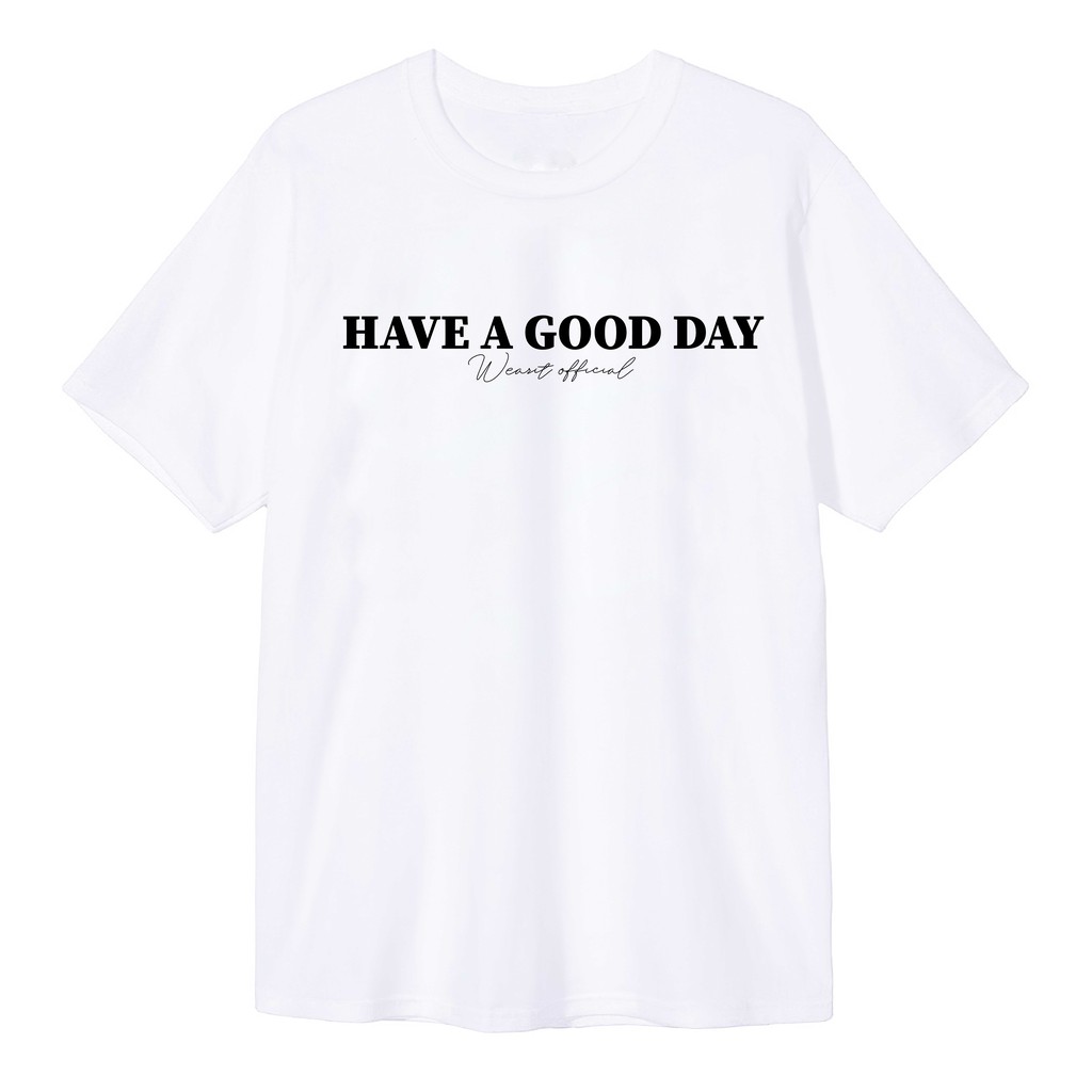 Áo thun tay lỡ WEARIT form rộng kiểu dáng unisex chất liệu thun cotton cao cấp phông have a good day | BigBuy360 - bigbuy360.vn