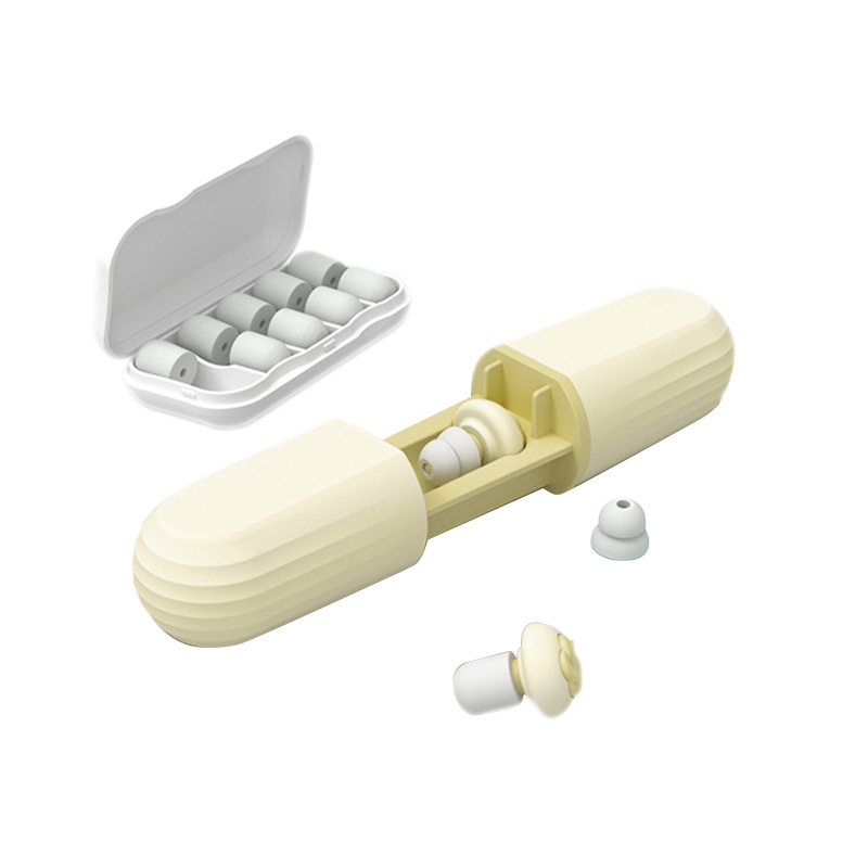 Nút Bịt Tai Chống Ồn Bằng Silicon Mềm Có Thể Tái Sử Dụng Cho Tai Khi Ngủ