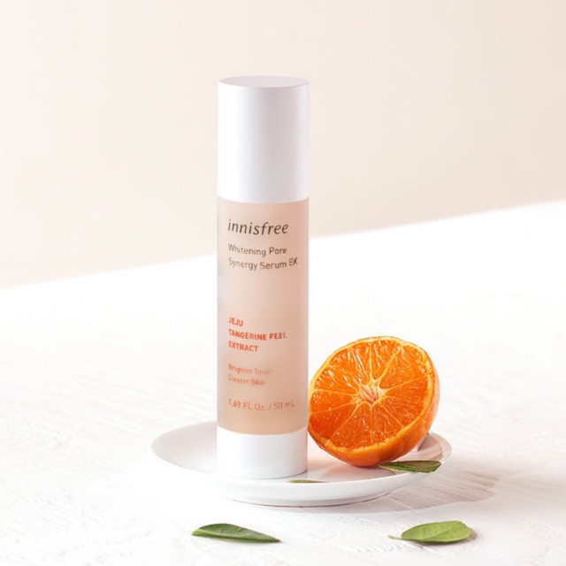 Tinh chất dưỡng trắng da chiết xuất từ vỏ quýt Innisfree Whitening Pore Synergy Serum EX
