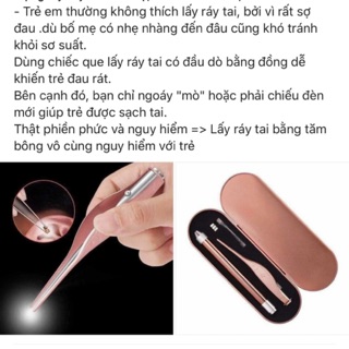 Lấy ráy tai có đèn