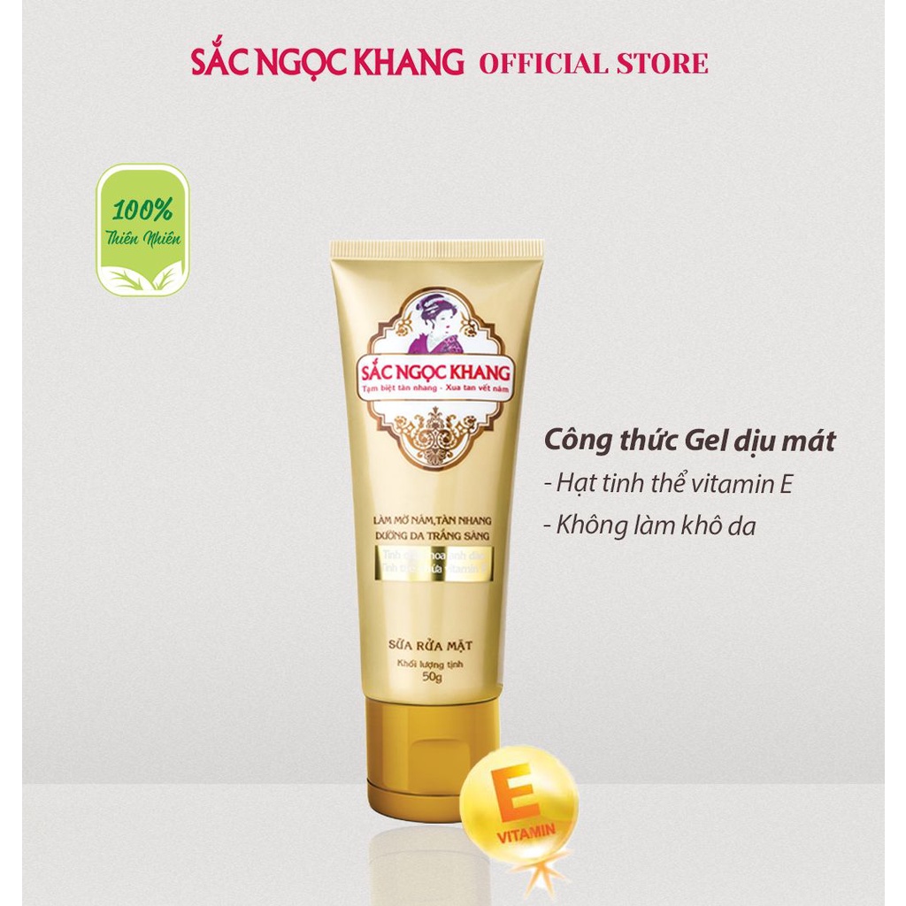 Sữa Rửa Mặt Sắc Ngọc Khang 50g